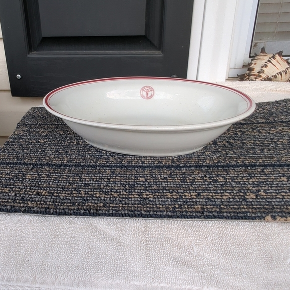 1930 United States Army Medical Department  World War II Oval Glass Bowl - Picture 6 of 10
